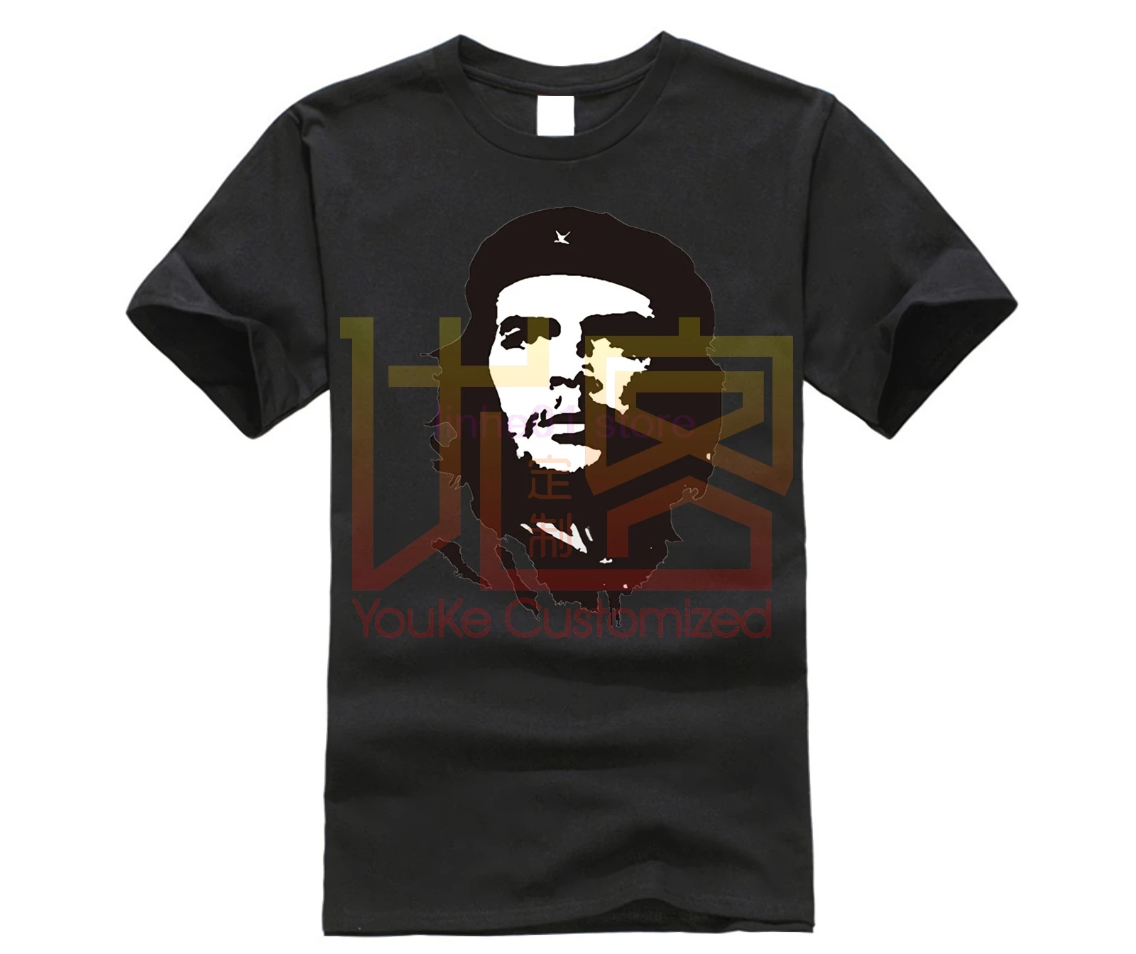 Модная мужская футболка Che Guevara с коротким рукавом из 100% хлопка принтом Ernesto