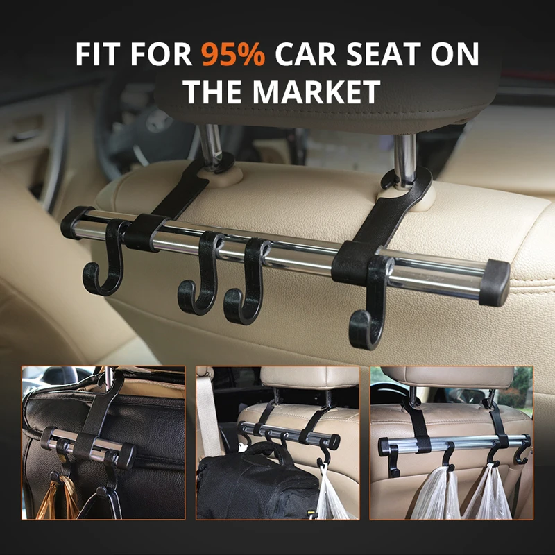 Автоматический крепеж и зажим Универсальный Автомобильный крючок на спинку