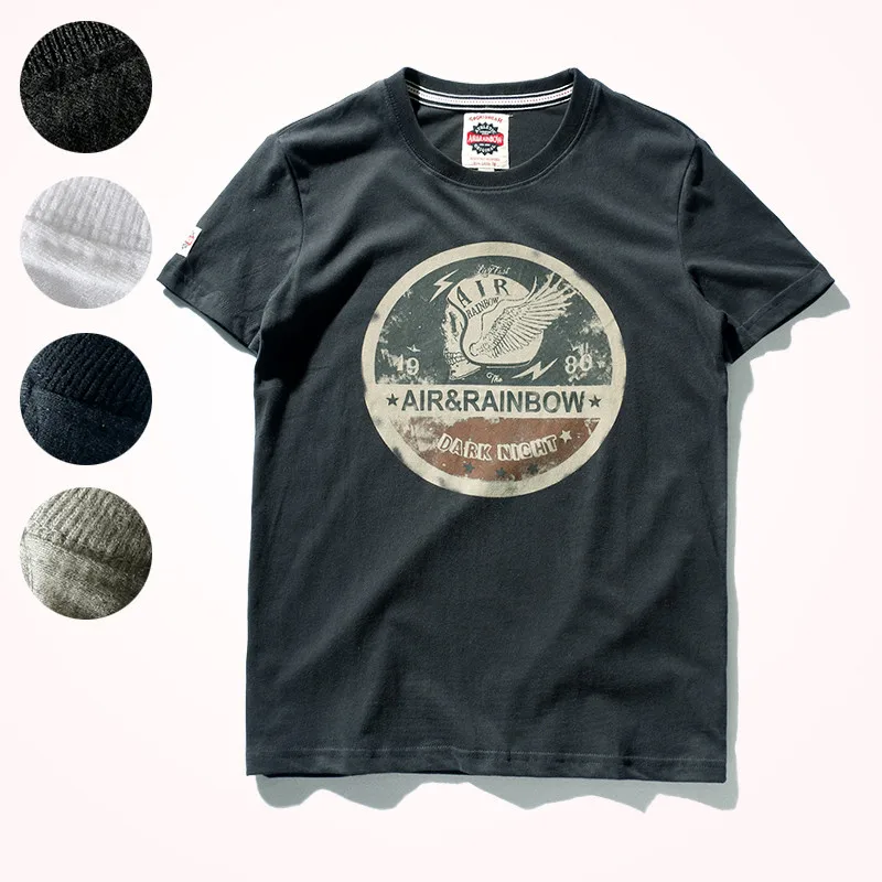 

2020 New Men's Short Sleeve O-neck Printed T-shirt 100% Cotton Loose Frosted Summer Men's Large Size T-shirt Fashion Brand Top