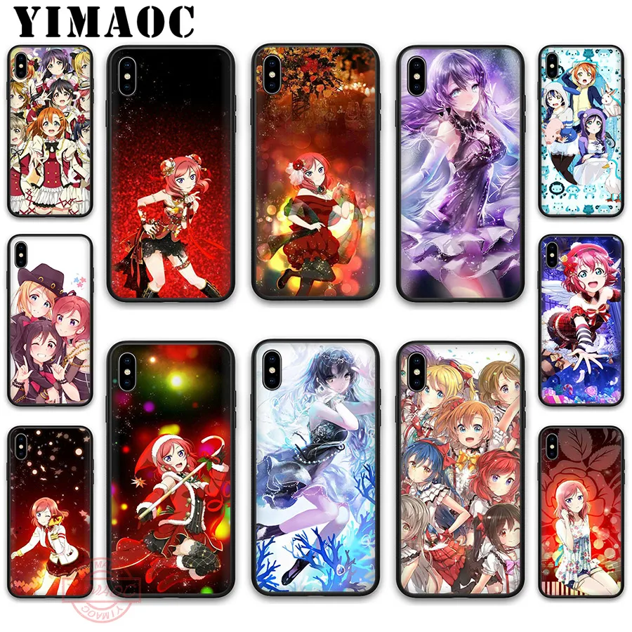 YIMAOC Anime Beauty Love Live Soft Silicone Case Cover for Apple iPhone 5 5S SE 6 6S 7 8 Plus X XS XR 11 Pro Max Back Shell | Мобильные