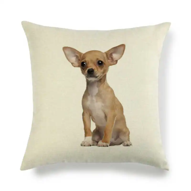 Узор Собака Декоративные животные чехол льняной домашний 18 &quotнаволочка Подушка