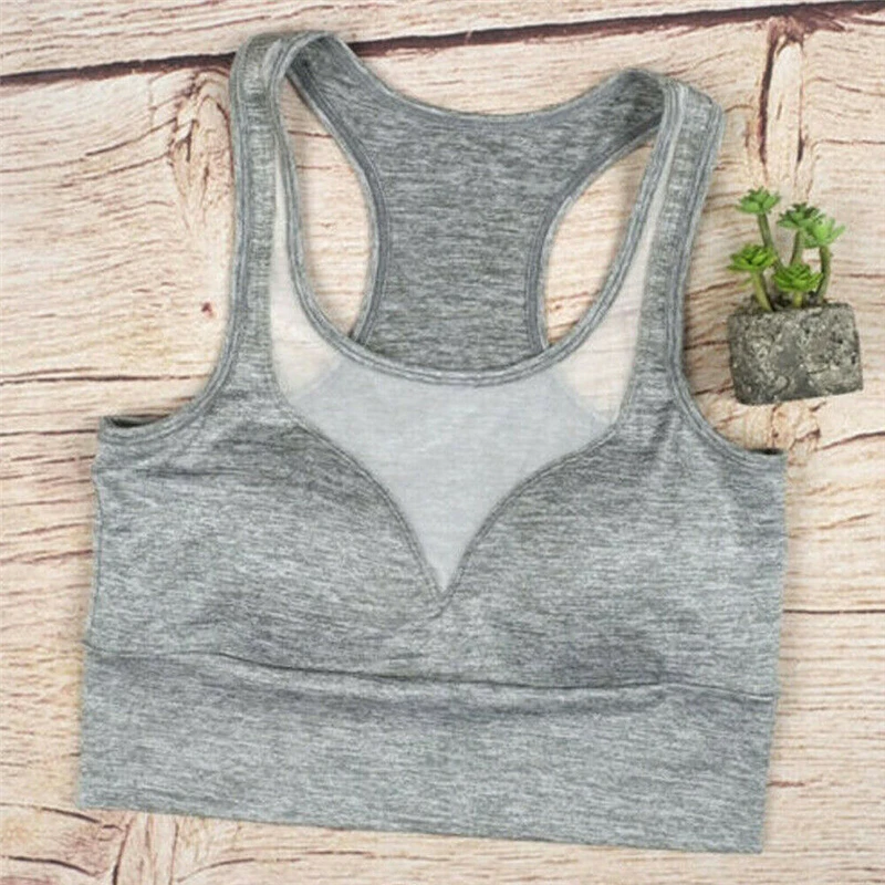Hot Sale Women's Sleeveless Sports Vest Cami Casual Mesh Patchwork Pullover Crop Tank Top Hollow Breathable Comfort bra | Женская