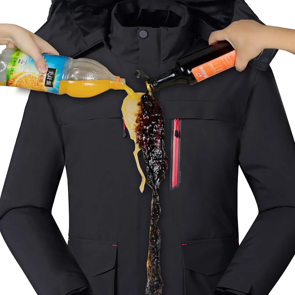 

Winter Warm 3 Areas Heated Hooded Jackets USB Charging Men Electric Heated Windbreaker Travel Outdoor Climbing Skiing Hiking