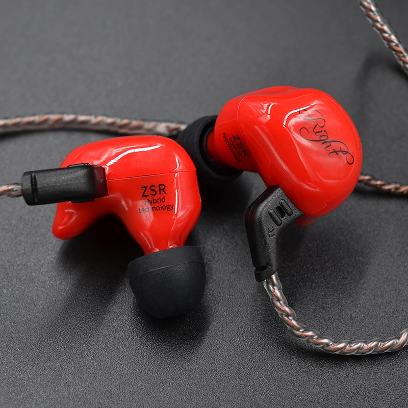 KZ ZSR 1DD 2BA Hifi спортивные наушники вкладыши Динамический драйвер шумоподавление
