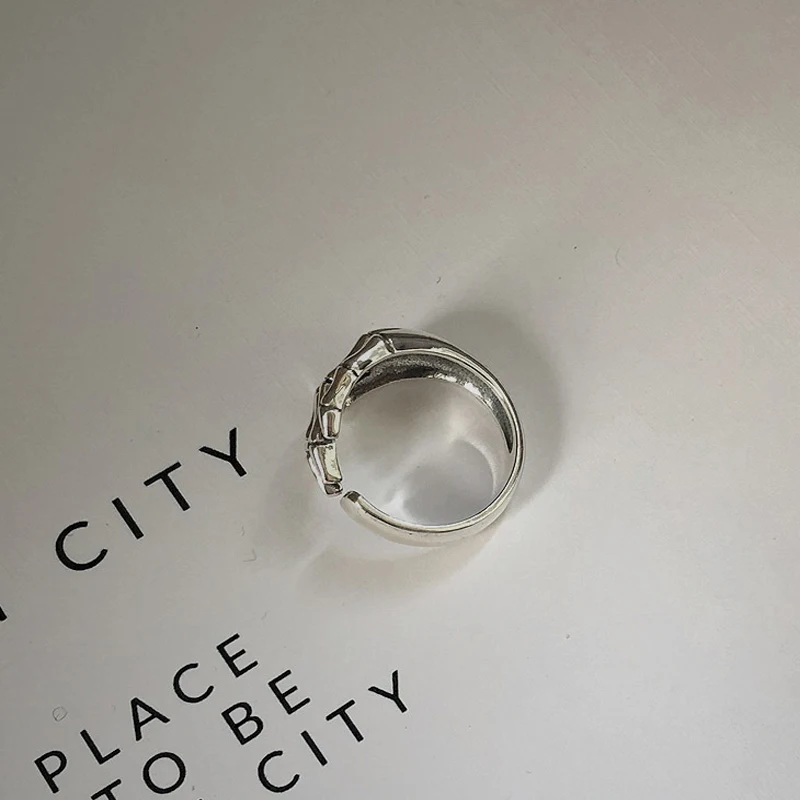 Кольцо с изменяемым размером серебряное кольцо трендовые винтажные креативные