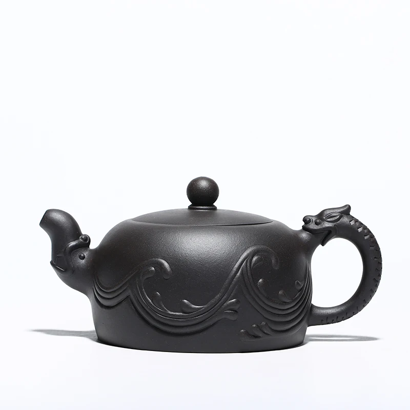 

Yixing pure handmade raw ore purple clay teapot