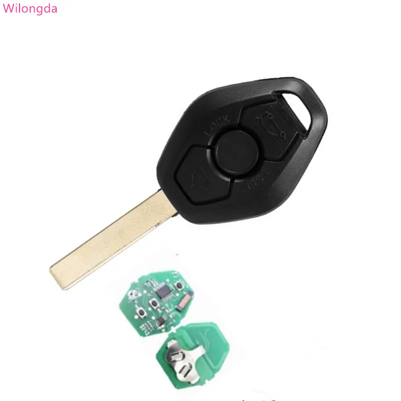 

Wilongda Автомобильный ключ с 3 кнопками дистанционный ключ 868 МГц Электрический 46 PCF7942(HITAG2) чип для bmw CAS2 E60 systerm автомобильный ключ hu92 лезвие