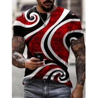 fashion t short men streetwear o neck short sleeve tees colorful geometry male clothes casual oversized man t shirt summer new