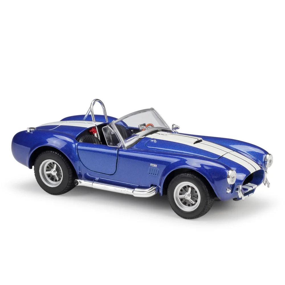 Welly 1:24 оригинальная коробка 1965 SHELBY COBRA 427 литая модель автомобиля Игрушечная