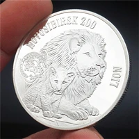 animal coin congo lucky africa lion gift commemorative coin commemorative medal silver coin crafts collectibles