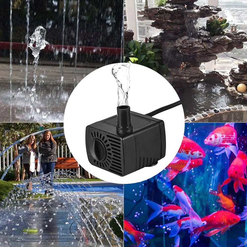 

2W/2.5W/4W Ultra-Quiet Submersible Water Fountain Pump Filter Fish Pond Aquarium Water Pump Tank Garden Fountain 110V 220V