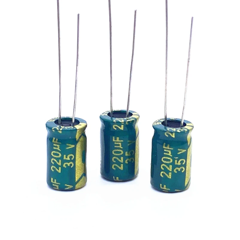 Алюминиевый электролитический конденсатор высокой частоты 35 в 220 мкФ Ф Размер 8*12