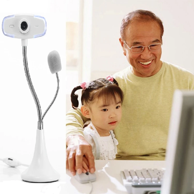 

HOT-Webcam, HD Web Camera with HD Microphone 640X480P USB Webcam, Video for Meeting/E-Learning