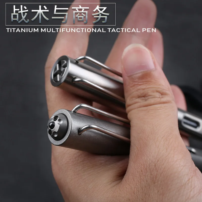 Murah A315 Titanium Alloy Pena Taktis Multi-Fungsi Pen Taktis Pertahanan Diri Pena Baja Tungsten Jendela Breaker