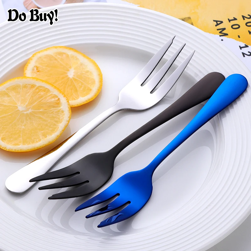 

5 Pcs/Set Fruit Fork Stainless Steel Dessert Fork Colorful Tea Forks Small Fork Snack Dinnerware Party Home Dinnerware Set