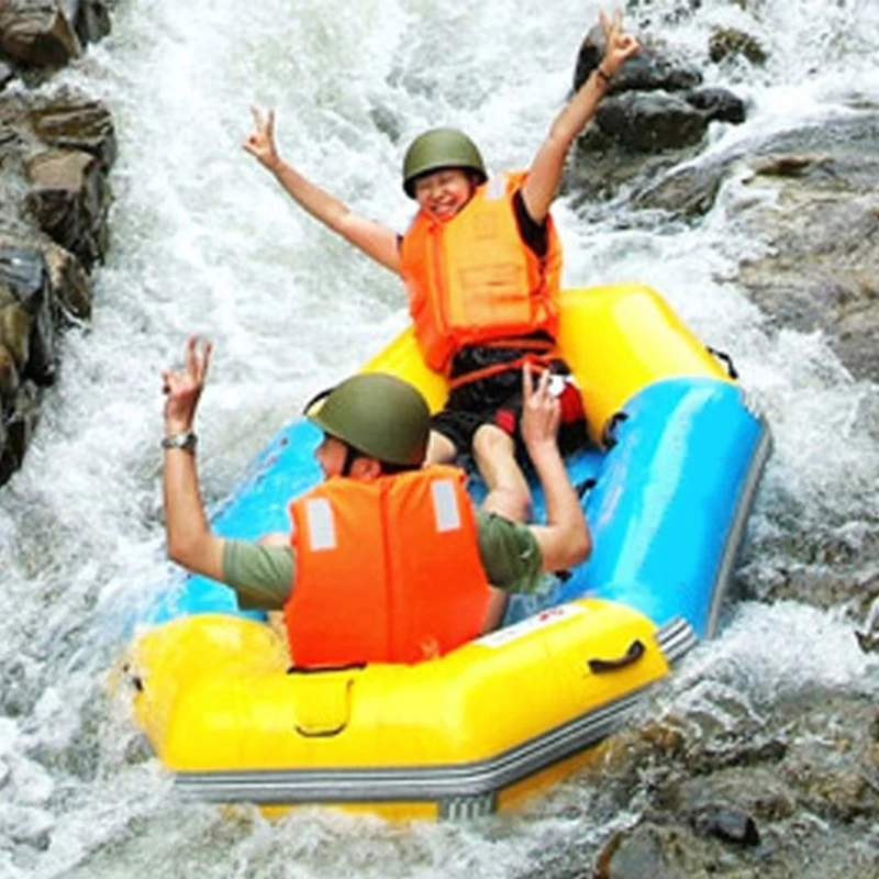 

2022 New Orange Adult Foam Flotation Drifting Swimming Life Jacket Vest With Whistle