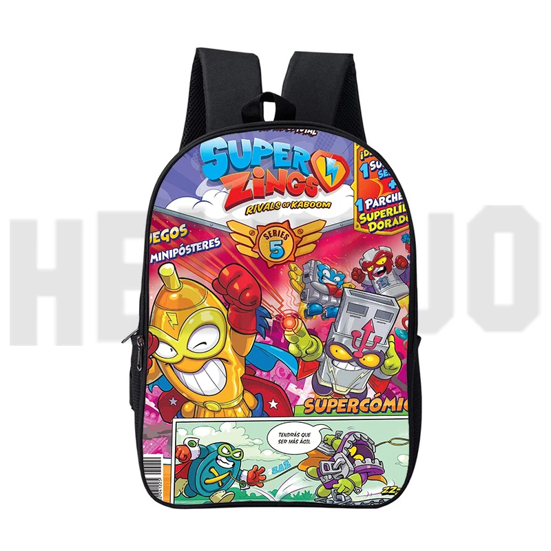 

Super Zings Series 5/6/7 Backpacks Women 16 Inch 3D Canvas Double Zipper Anime Superzings School Bags for Girls Children Mochila