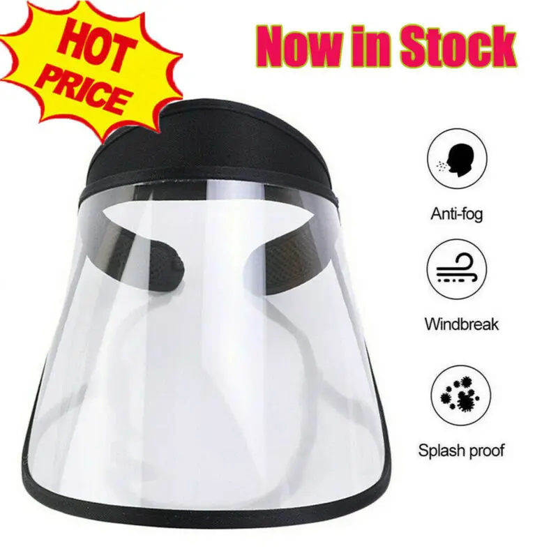 Антивирусная маска из ПВХ для лица со слюной защитная пластиковый