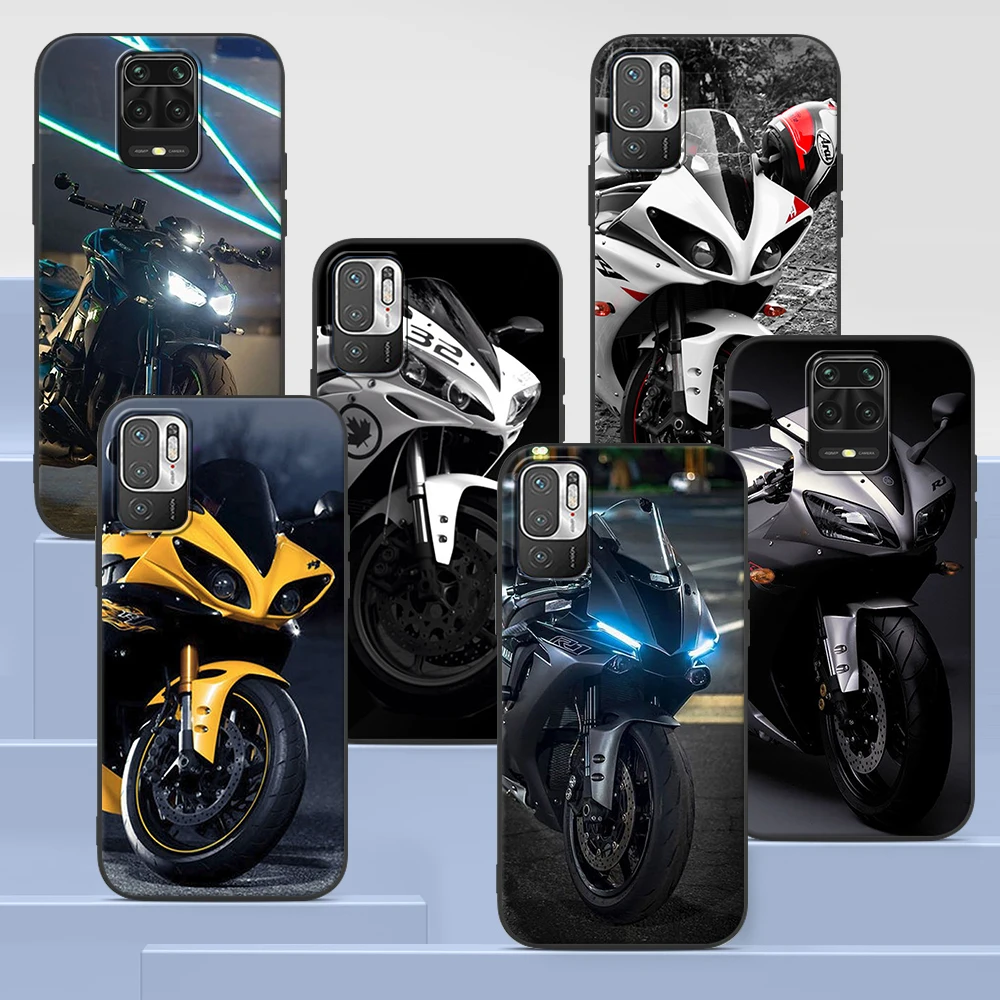 

Best Latest Cool Motorcycle Phone Case For Xiaomi Redmi Note 9S 9 8 10 Pro 9C 7 9A 8T 7A 8A 6A 6 10S K20 Black Soft Back Cover