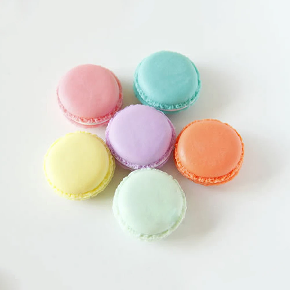 Мини Макаруны конфетных цветов серьги ожерелье коробка для хранения ювелирных