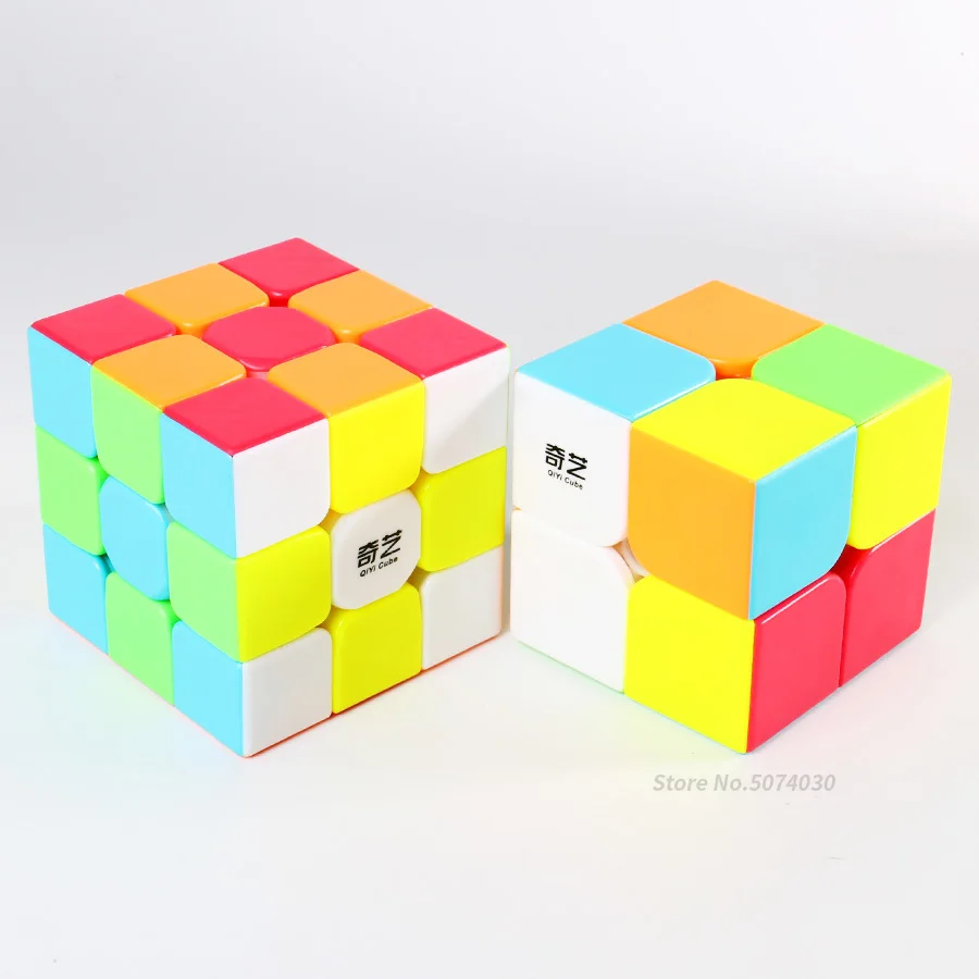 3x3x3 Кубик Рубика головоломка 2x2x2 магический куб без наклеек Qiyi Qidi Warrior W Cubo Mgiaco игрушки для детей
