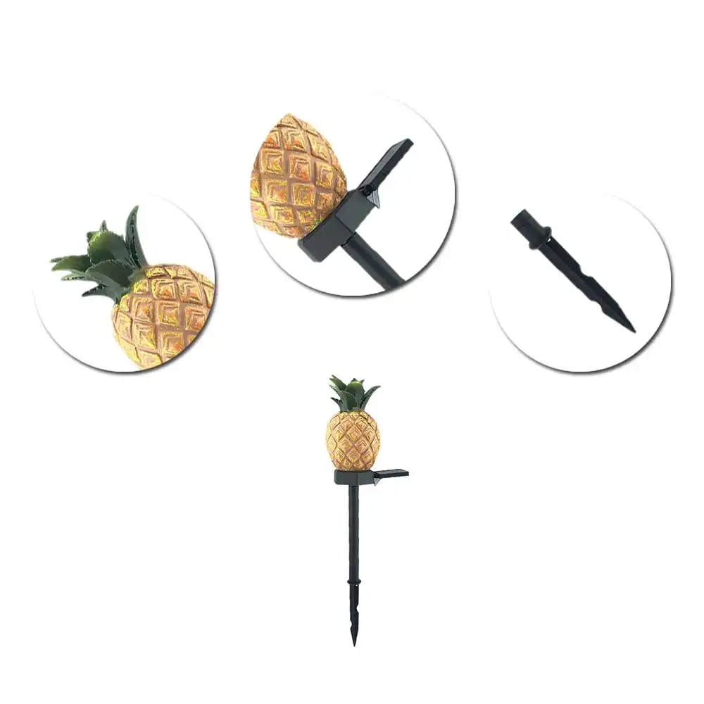 

Solar Powered Garden Led Lights Lawn Ornament Waterproof Pineapple Lawn Landscape Light Garden Yard Accessories