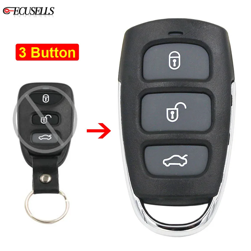 3 кнопки модифицированный чехол для пульта дистанционного управления Корпус Hyundai
