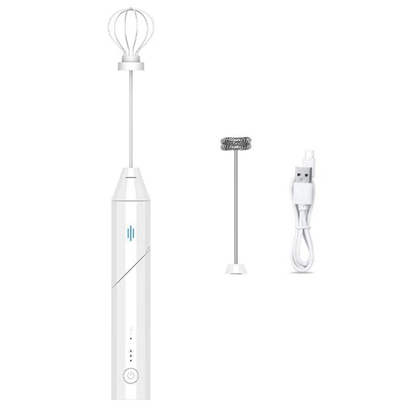 

Foldable Milk Frother Electric Egg Whisk Handheld USB Rechargeable Mixer Food Blender Wireless Stirrer Foamer Whisk