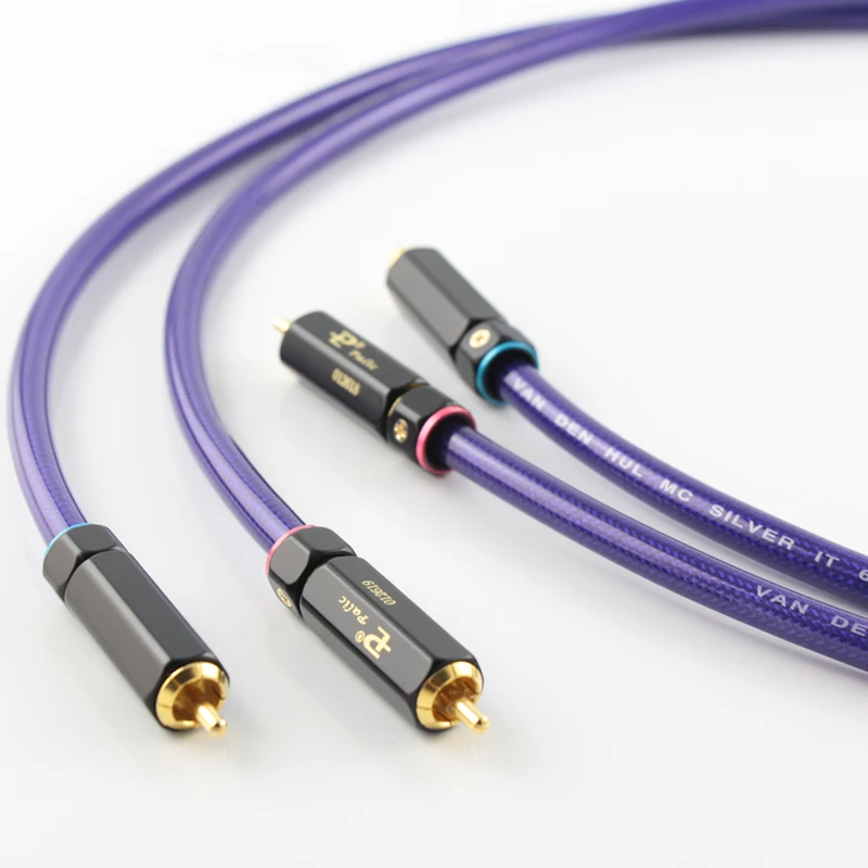 Audiocrast HI End посеребренный кабель RCA Hi end усилитель CD Interconnect 2RCA к мужской