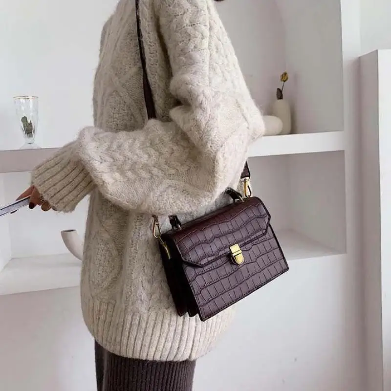 

PU Leather Crossbody Bags For Women 2019 New Mini Shoulder Messenger Bag Stone Pattern Female Fashion Handbags Totes B543