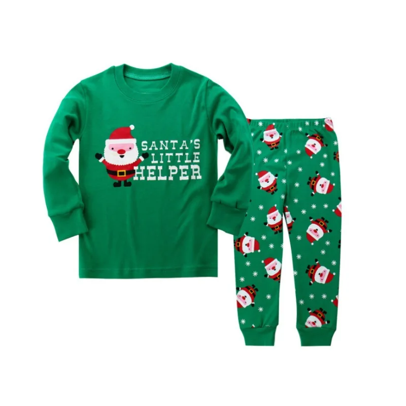 

SAILEROAD Children Pajamas Christmas Santa Claus Pyjamas Set Kids Pijama Boys Nightwear Cotton Long Sleeve Sleepwear Suit