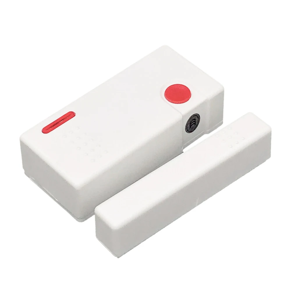 Door Gap Contact Switch 433MHz Wireless Window Magnetic Detector Sensor with Emergency Button for Focus Alarm Systems | Безопасность и