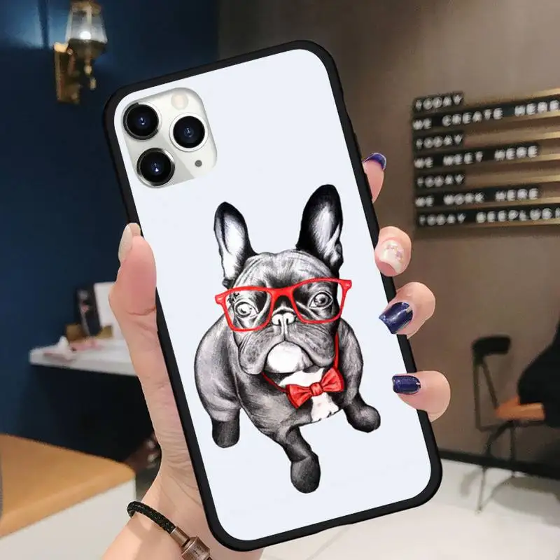 

French bulldog Phone Case for iPhone 11 12 pro XS MAX 8 7 6 6S Plus X 5S SE 2020 XR Soft silicone