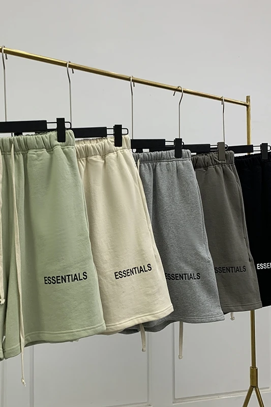 

The new high street double line high street drawstring sports five-point pants beauty tide shorts men's trend