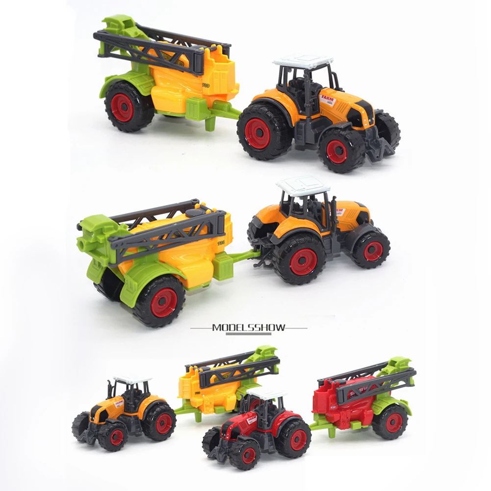 6 шт. 1:64 масштаб тракторы прицепы коллекционные литые фермерские автомобили