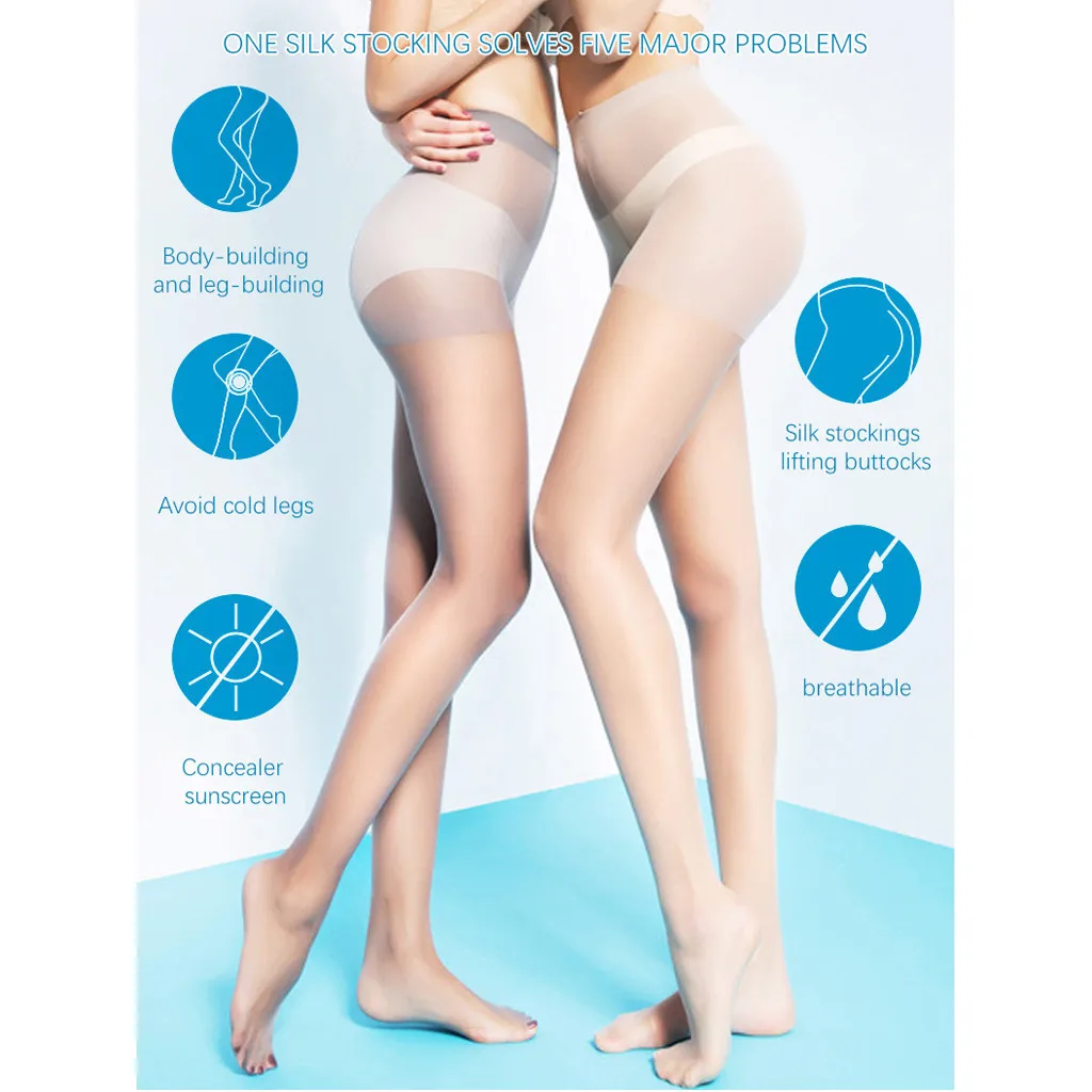 

Sexy Cosplay Lingerie Women's Flexible Breakable Stockings 15D Translucent Invisible Stockings erotic