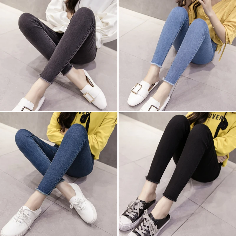 Женские джинсы обтягивающие джинсовые брюки весна-лето 2019 женские Сексуальные