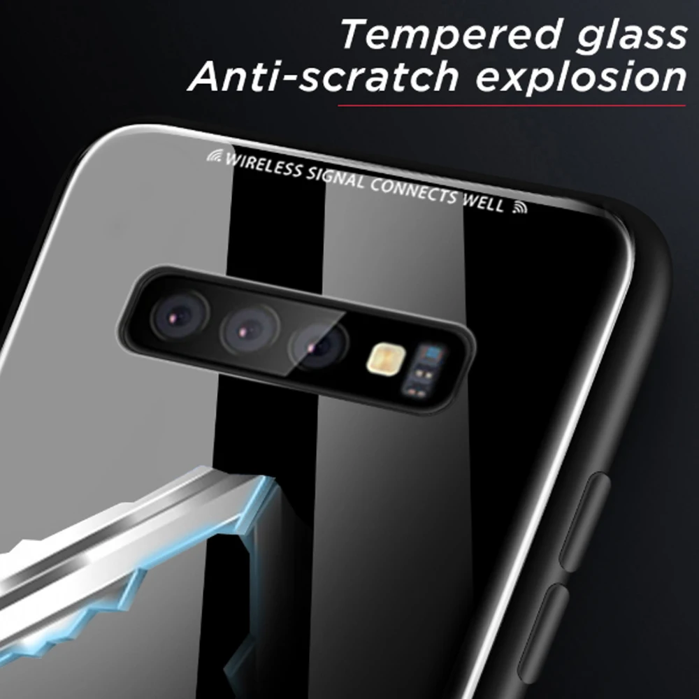 The Application for IPhone11pro Max Solid Color Glass Mobile Phone Shell iphone 7/8plus Simple Trendy XR Is Still 6S 7Plus | Мобильные