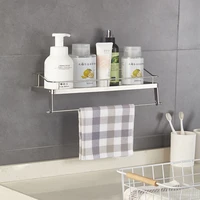 bathroom shelf with towel rack wall mounted shower caddy kitchen storage shelves spice holder wall organizer floating shelf