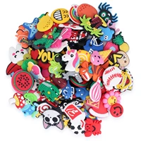 charms 2600pcs hot cartoon pvc shoe charms accessories animals medical crystal flower bracelets kids gift