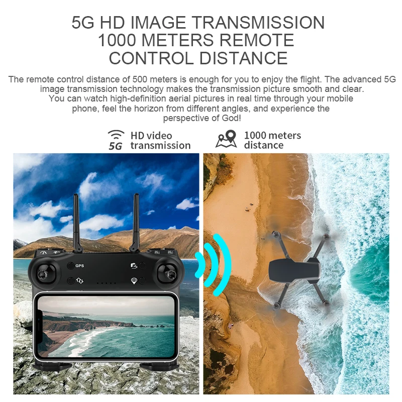Дрон SG108 GPS 2 камеры 4K HD 2020 Wi-Fi FPV широкоугольный бесколлекторный дистанционное