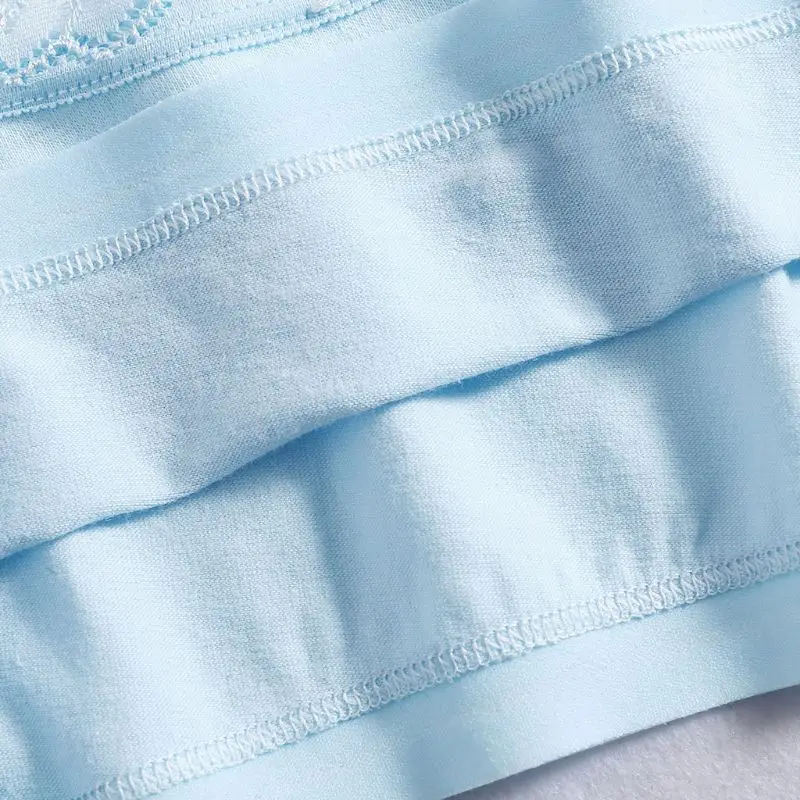 

4pcs/lot Children's Breast Care Girl Bra 8-15 Years Hipster Cotton Top Teens Teenage Underwear Summer Kids Lace Vest Young