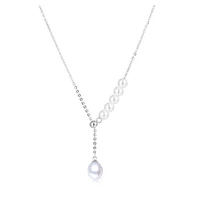 korea cute 925 silver necklace pretty natural freshwater pearl pendant necklaces for women fashion jewelry gifts 2021 new
