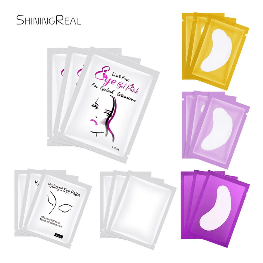 200 пар/упак. накладки для ресниц гелевые прививания под глазами патчи наращивания