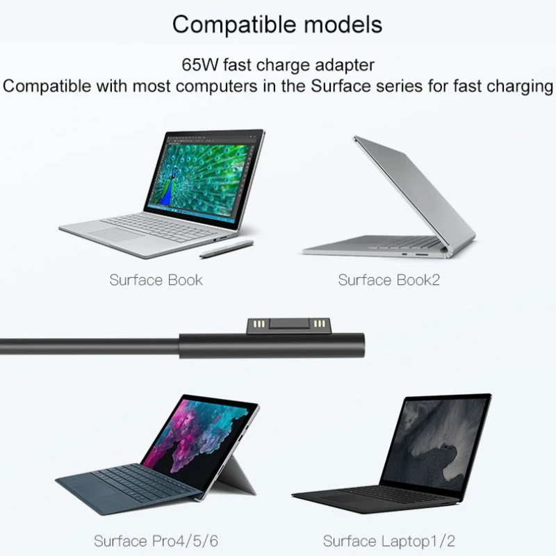 

ZL Eshowee 15V 4A 65W Power Adapter For Microsoft Surface Book Pro 3 Pro 4 Pro 5 Pro 6 Pro 7 Surface Book Laptop/Tablet Charger
