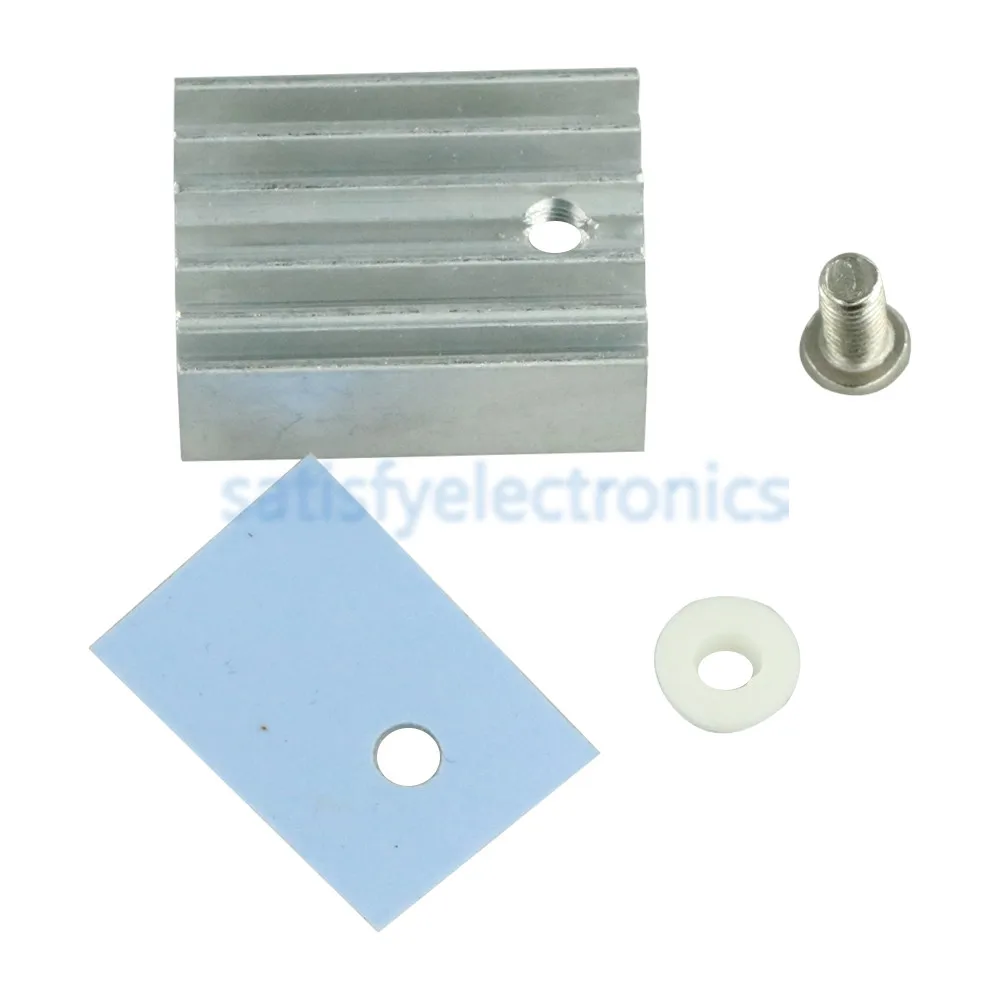 Радиатор для регулятора напряжения или MOSFET с винтами радиатора 20x15x11 мм 5 шт. TO-220