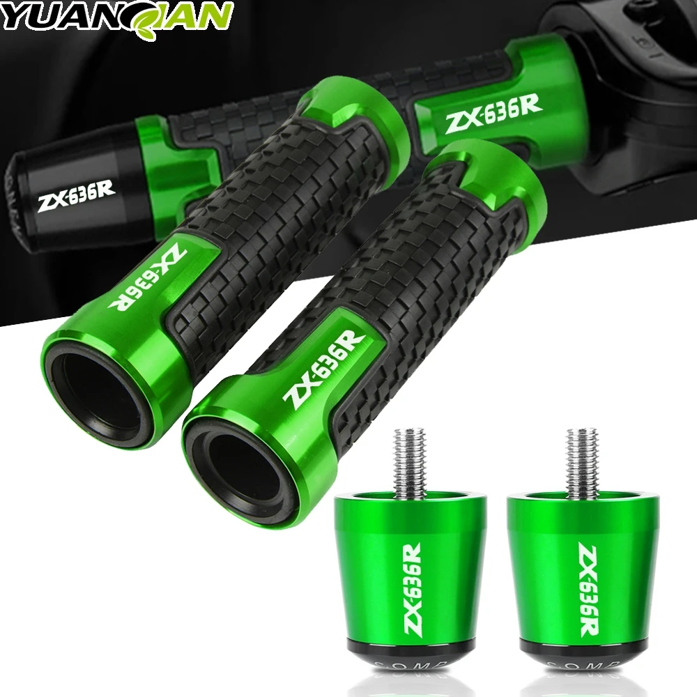 

For KAWASAKI ZX-636R ZX636R ZX 636 R 2005-2021 Motorcycle scooter Handle ends Grips Bar Hand Handlebar 2006 2007 2008 2009 2010