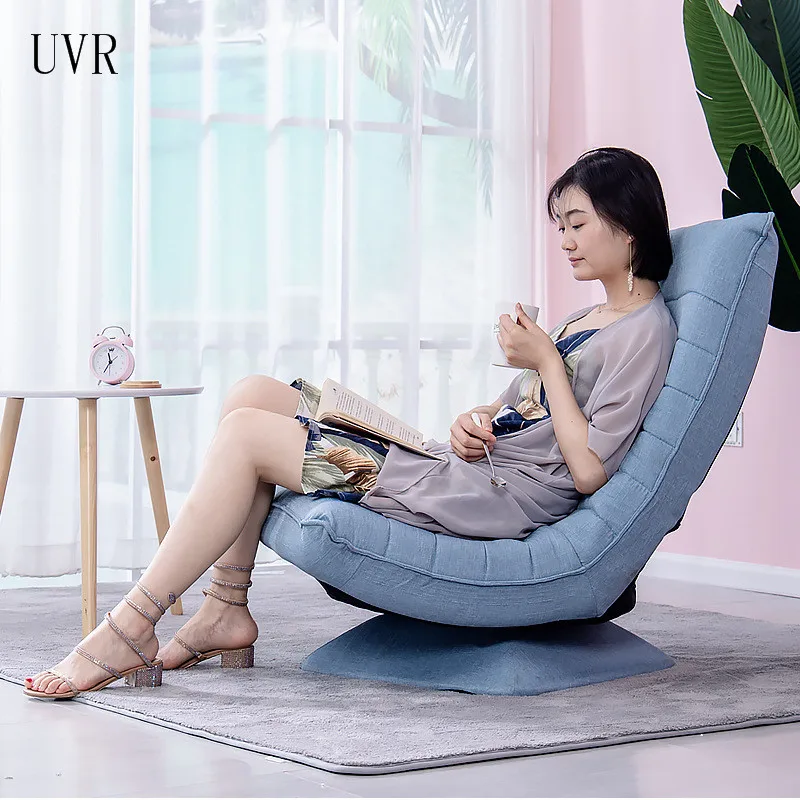 

UVR 360 Degree Free Rotation Lazy Sofa Chair Adjustable Back Reading Chair Small Apartment Living Room Rest Sleeping Recliner