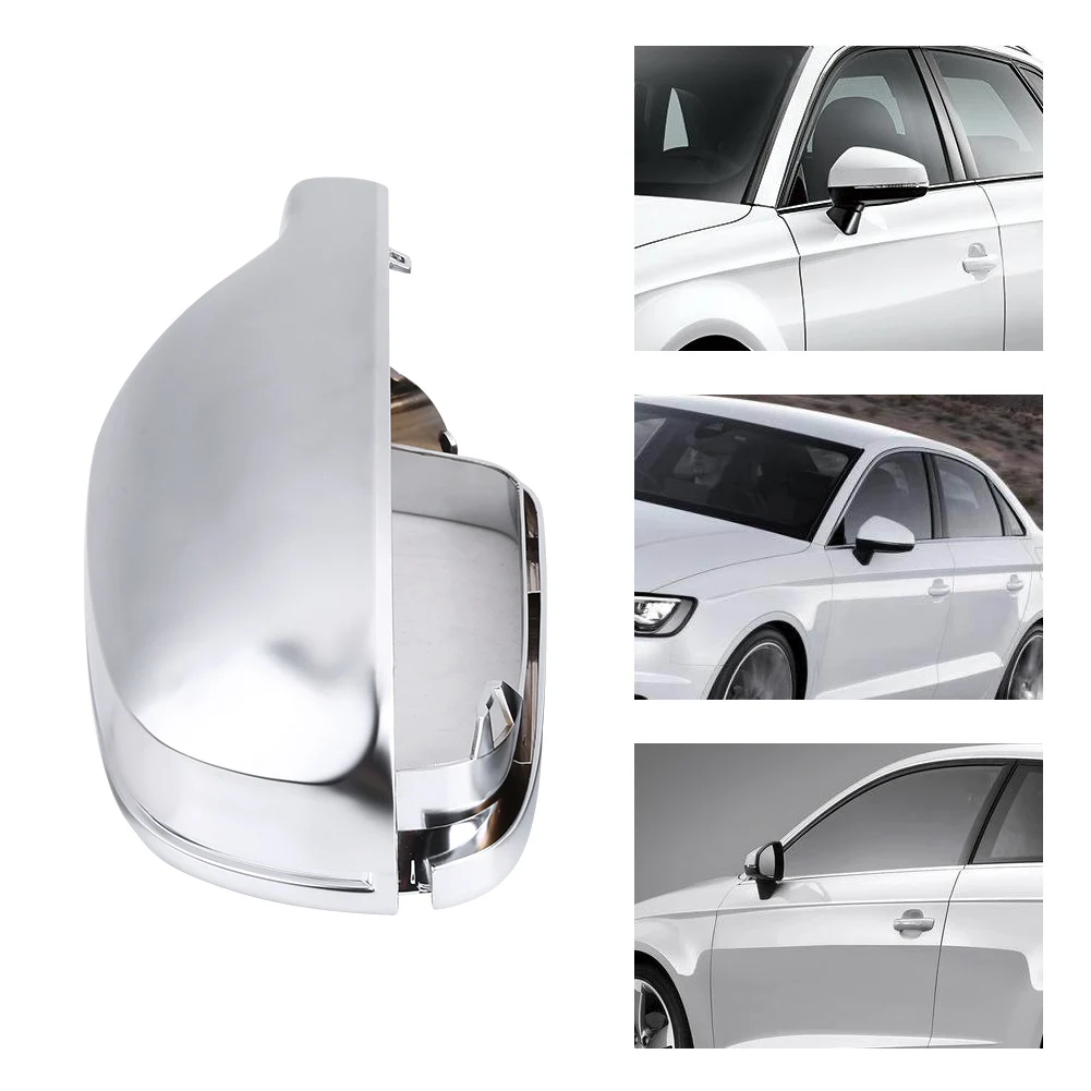 1 пара защитная крышка для зеркала заднего вида Матовый хромированный корпус Audi