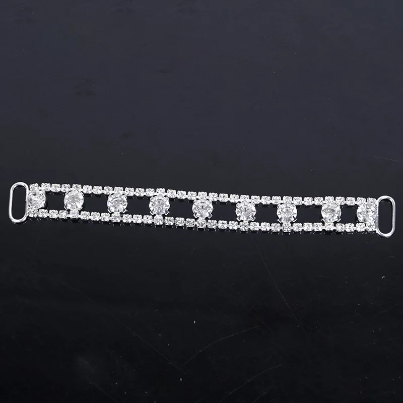 Новинка 4 шт. стразы с кристаллами металлическая цепь пряжкой для плавания